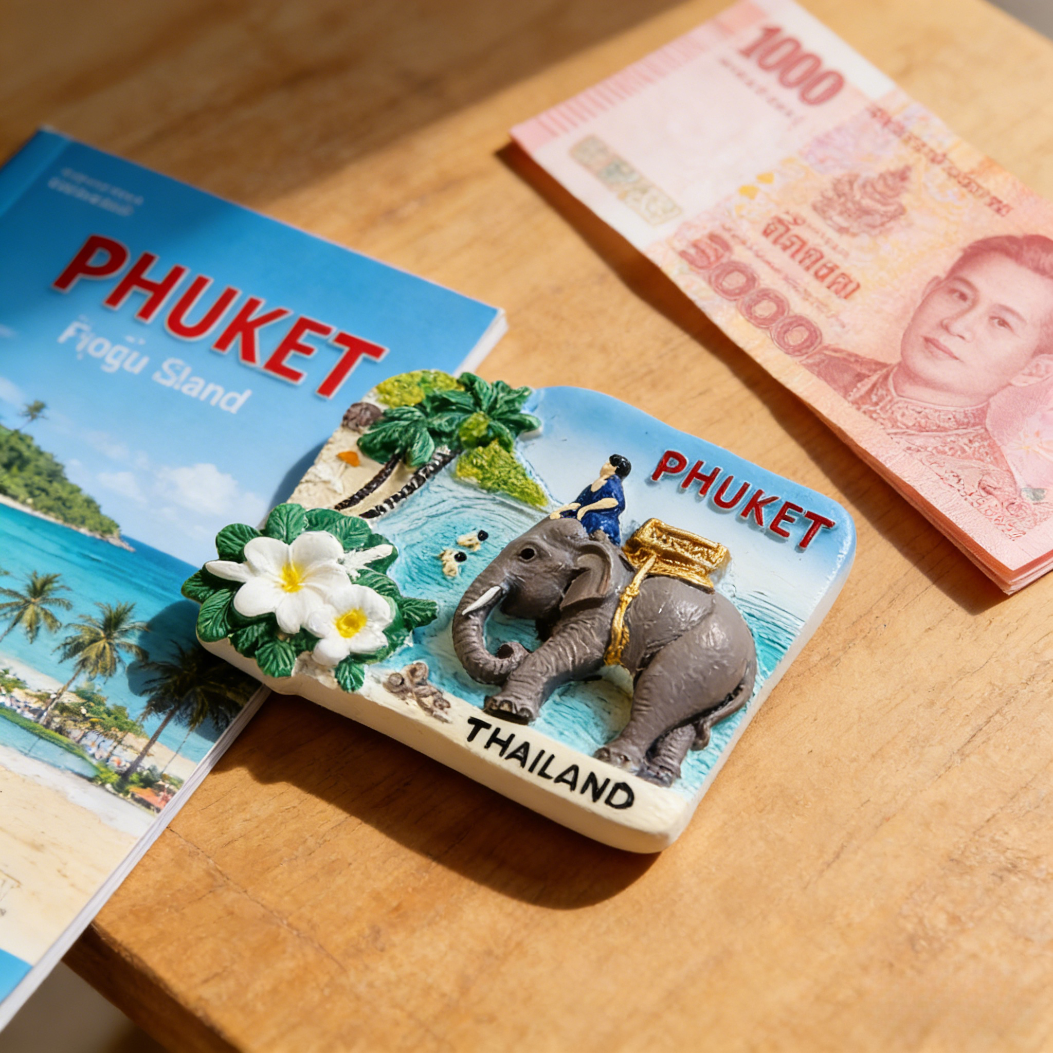 Car Accessories Bali - Thailand Phuket Island Fridge Magnet -