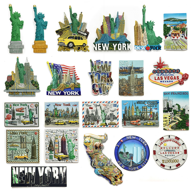 Car Accessories Bali - New York US 3D Fridge Magnets