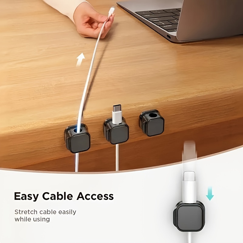6/12Pcs PP Magnetic Cable Clip - Car Cable Organizer avaliação e preço