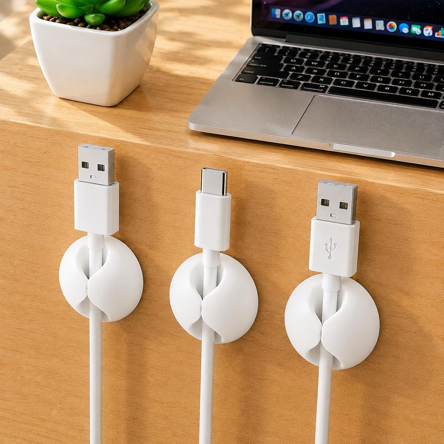 4 Pack Cable Clips, Wire Organ - Car Cable Organizer avaliação e preço