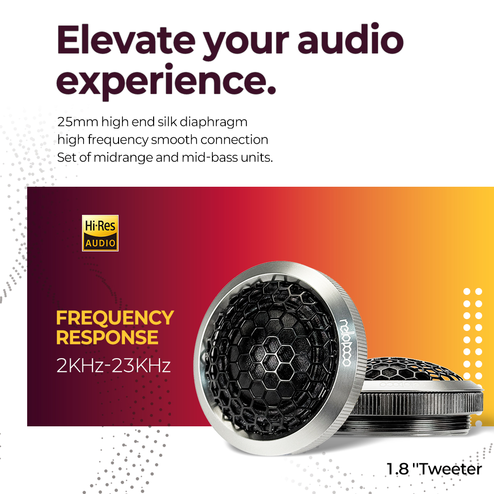 Premium 3-Way Car Audio Compon - Car Accessories Sound System avaliação e preço