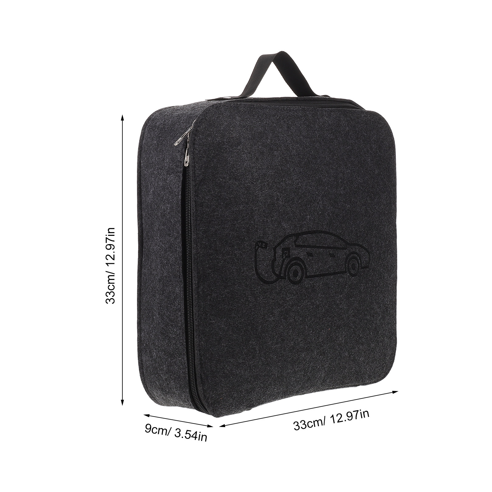 Felt Ev Storage Bag Compact Ch - Car Cable Organizer avaliação e preço