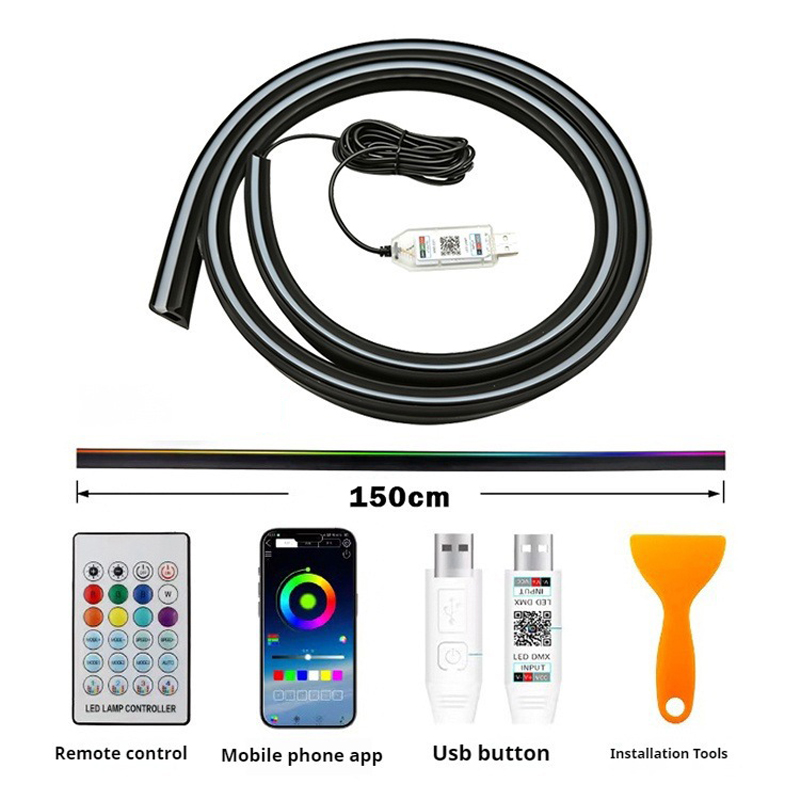 1.5M LED Car Dashboard Sealing - Car Accessories Sound System avaliação e preço