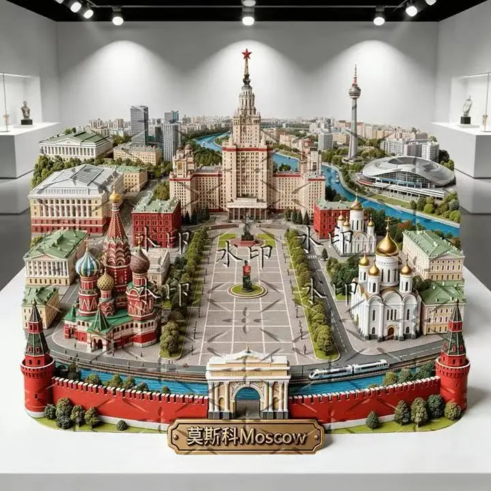 3D Embossed Moscow Red Square  - Car Accessories Bali avaliação e preço