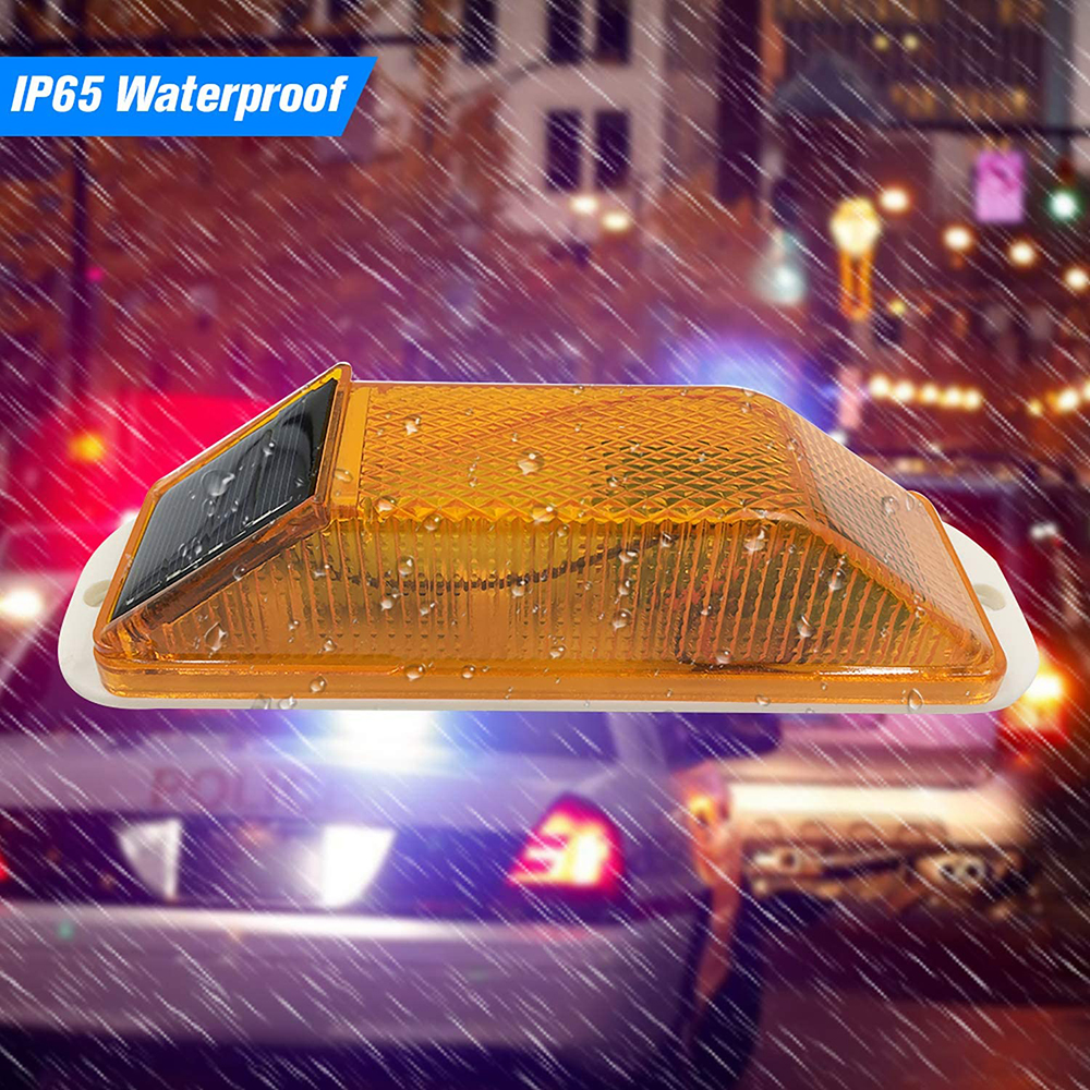 2Pcs Solar Strobe Warning Ligh - Car Accessories For Night Driving avaliação e preço
