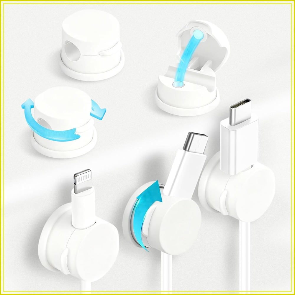 6pcs Magnetic Cable Clips 360° - Car Cable Organizer avaliação e preço