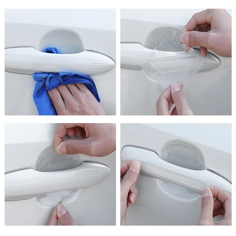 Car Door Handle Bowl Scratch T - Car Accessories Tape avaliação e preço