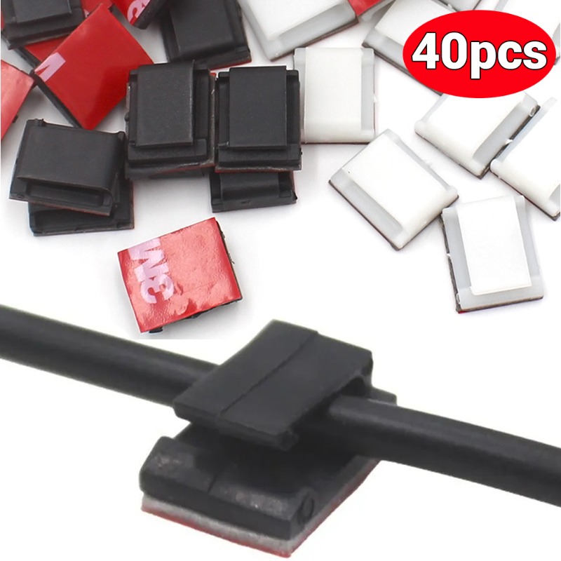 40/10Pcs Self-adhesive Car Cab - Car Cable Organizer avaliação e preço