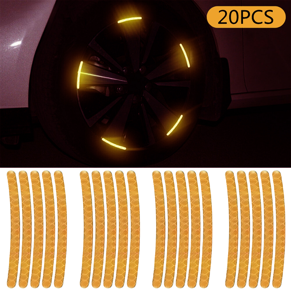 Car Wheel Hub Reflective Stick - Car Accessories For Night Driving avaliação e preço