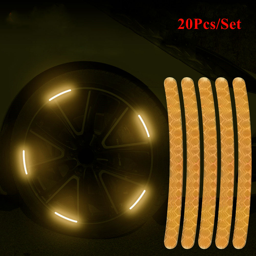 Car Wheel Hub Reflective Stick - Car Accessories For Night Driving avaliação e preço