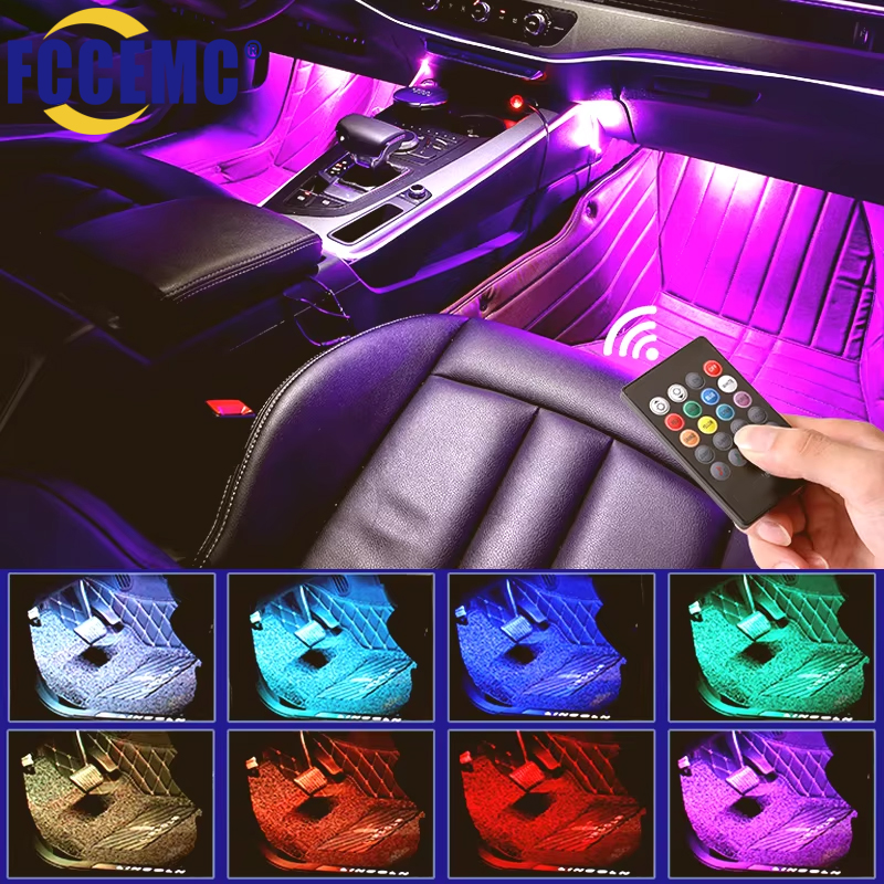 Universal Car RGB Ambient Ligh - Car Accessories Sound System avaliação e preço
