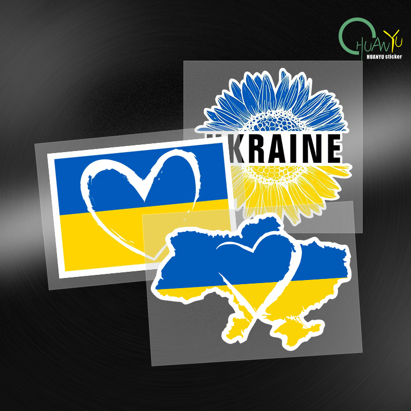 Sign Car Sticker Ukraine Sunfl - Car Accessories Uk avaliação e preço