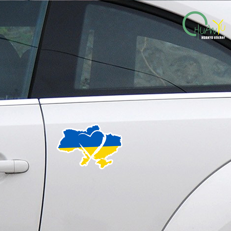 Sign Car Sticker Ukraine Sunfl - Car Accessories Uk avaliação e preço