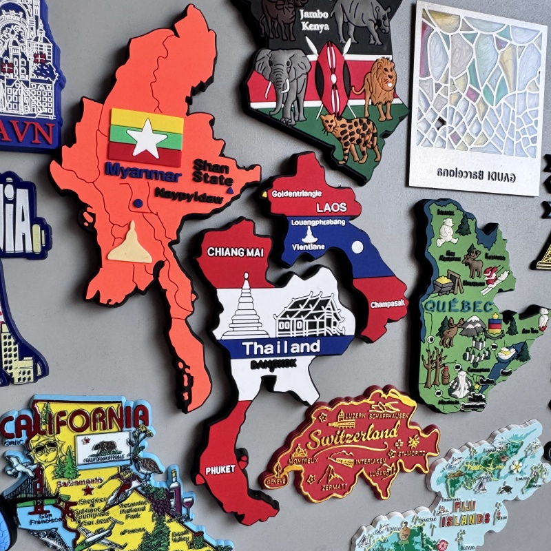 PVC Fridge Magnet Myanmar Thai - Car Accessories Bali avaliação e preço