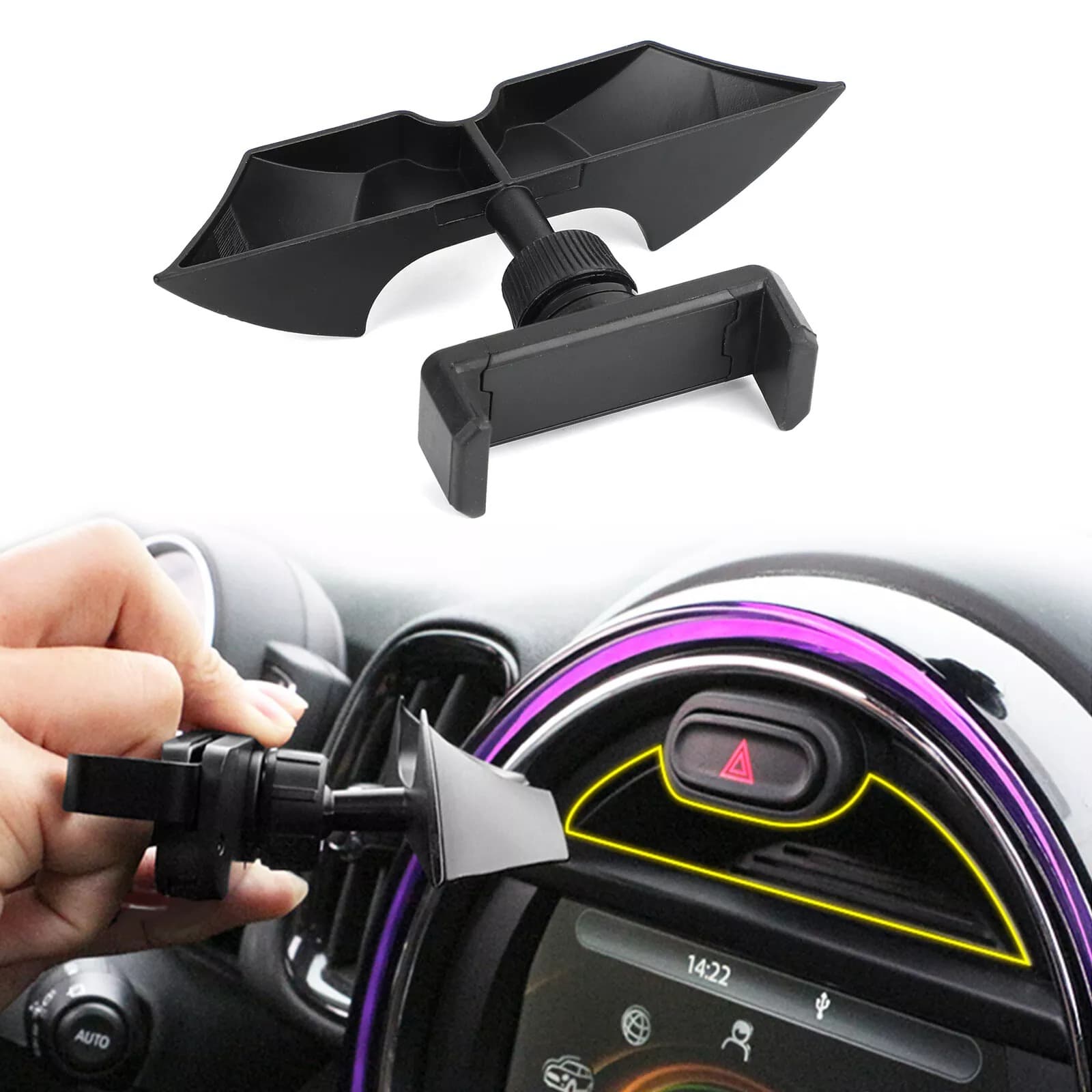 Metal Car Front Mount Phone St - Car Accessories Uk avaliação e preço