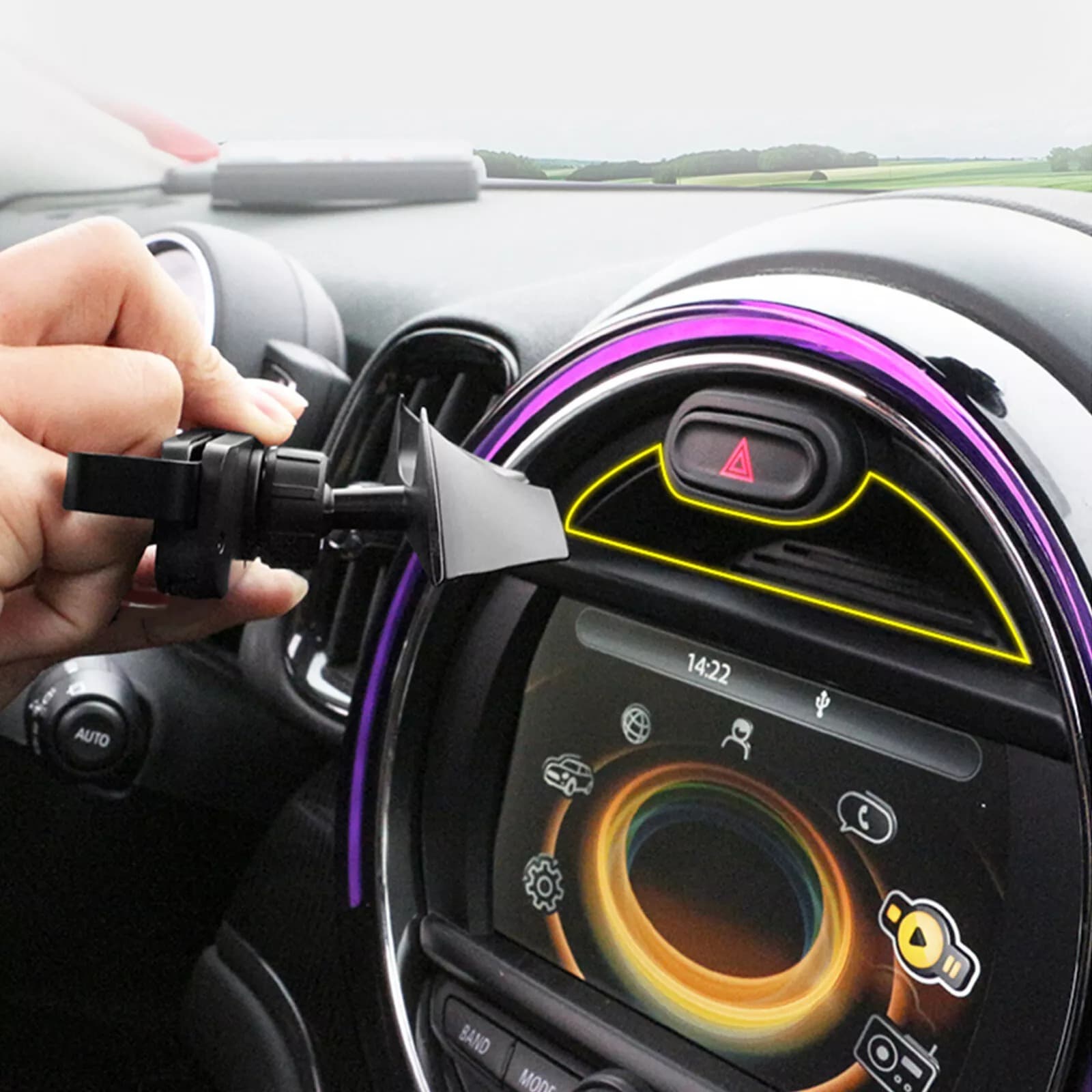 Metal Car Front Mount Phone St - Car Accessories Uk avaliação e preço