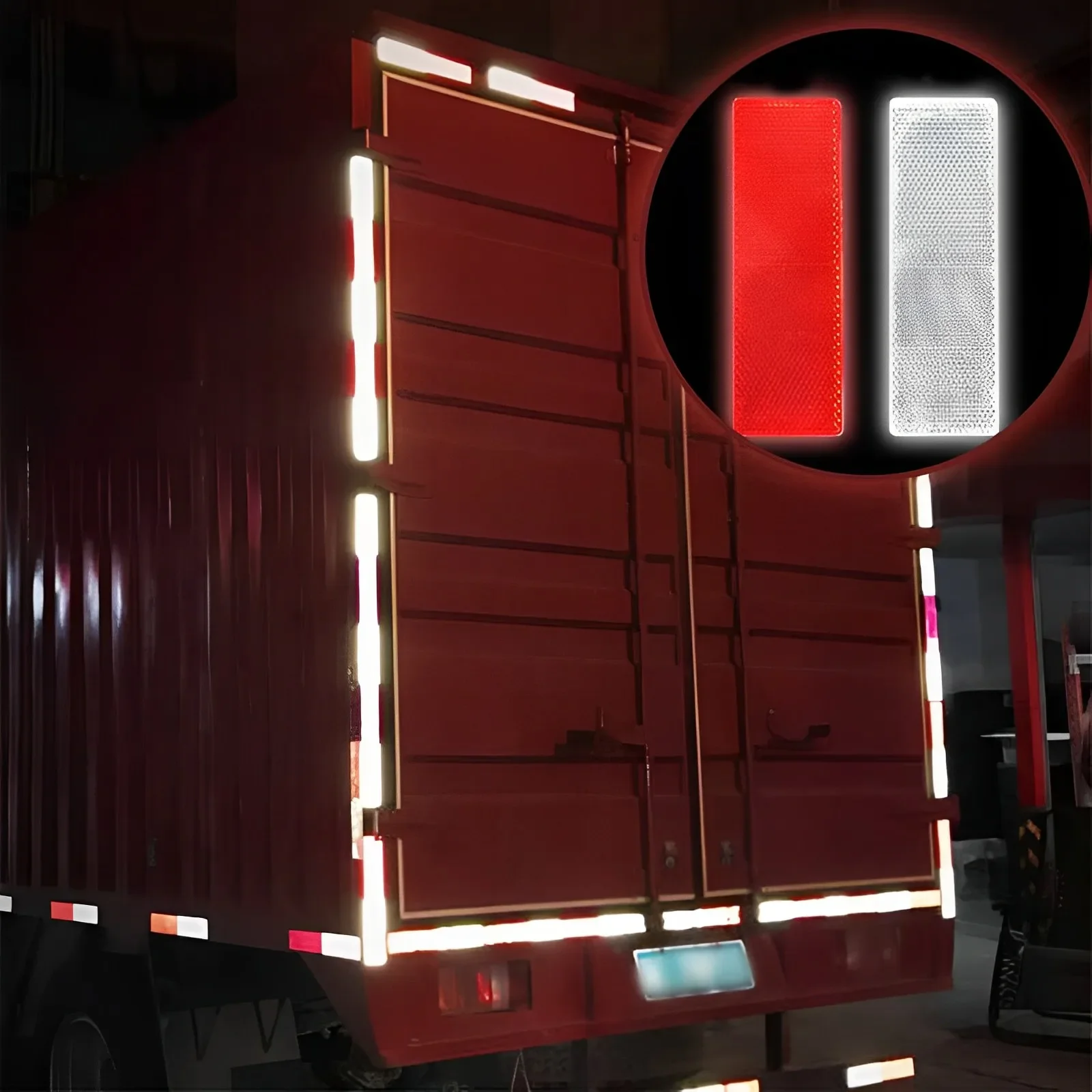 Rectangle Reflective Warning P - Car Accessories For Night Driving avaliação e preço
