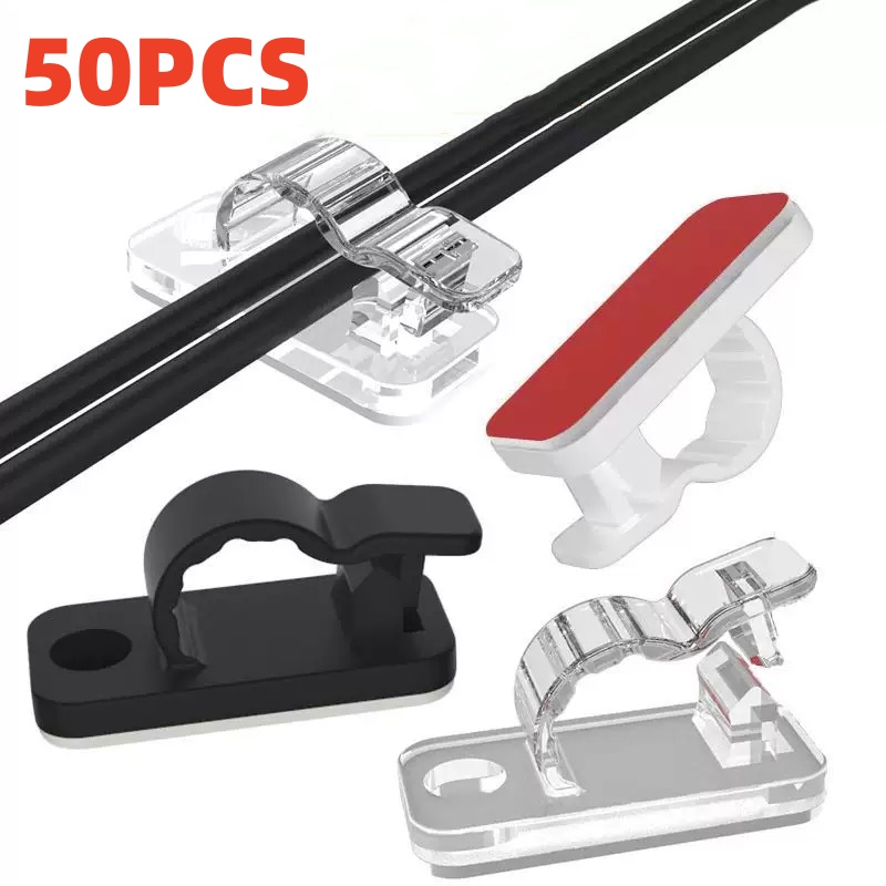 10/50Pcs Self Adhesive Cable C - Car Cable Organizer avaliação e preço