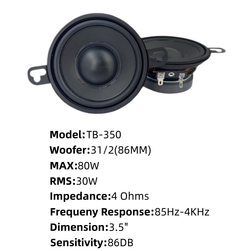 Car Speakers 1 Pair 3.5 Inch C - Car Accessories Sound System avaliação e preço