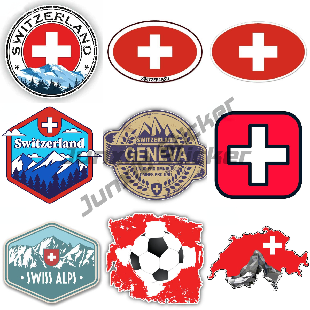 Swiss Alps Switzerland Flag St - Car Accessories Zurich avaliação e preço