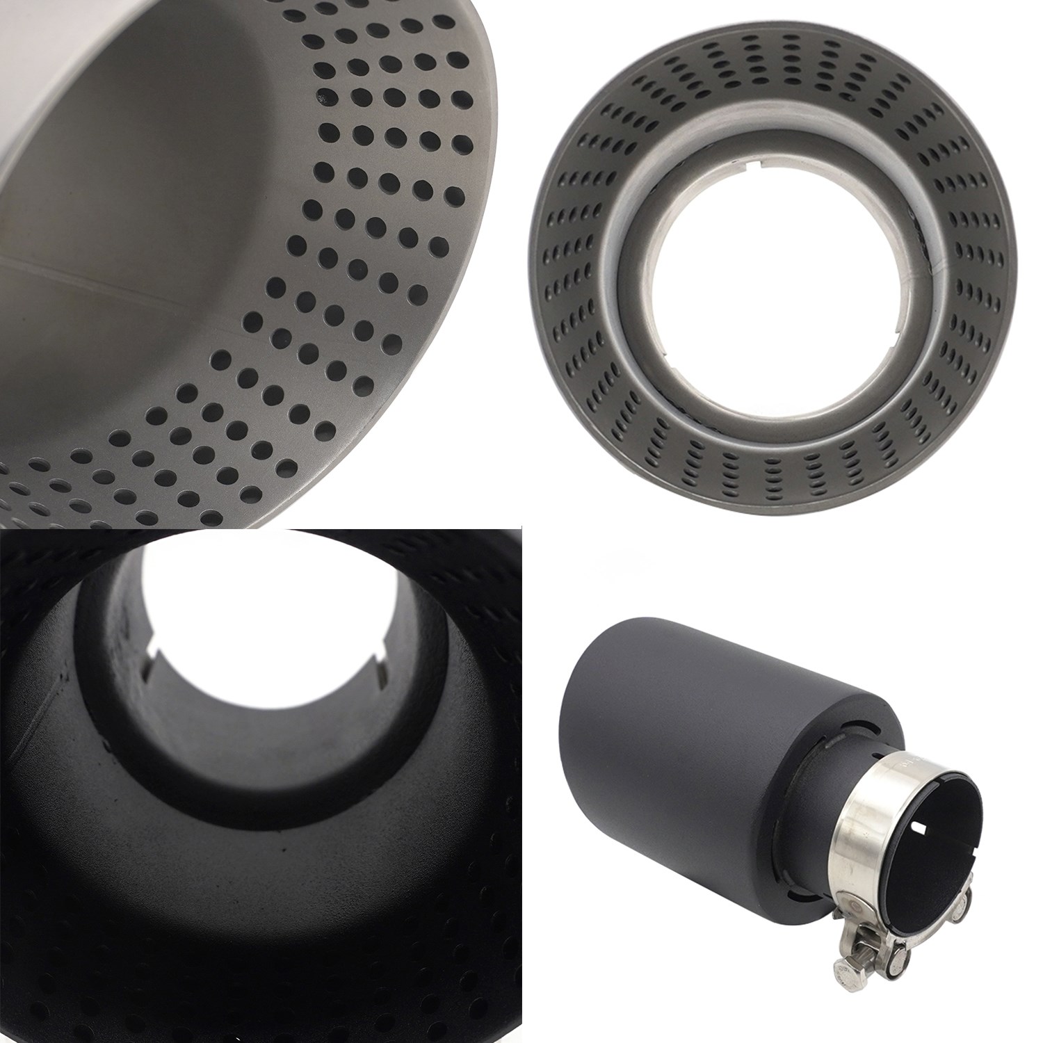 Car Exhaust Muffler Tips pipe  - Car Accessories Sound System avaliação e preço