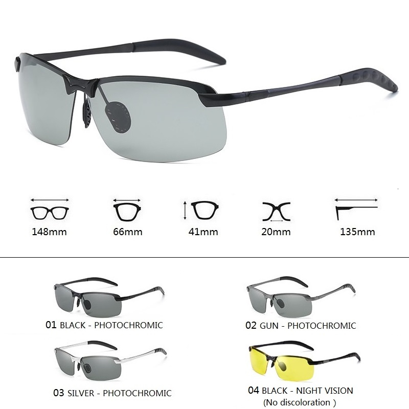 Photochromic Sunglasses Men Po - Car Accessories For Night Driving avaliação e preço